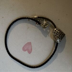 Brighton Silver Heart Charm Bracelet